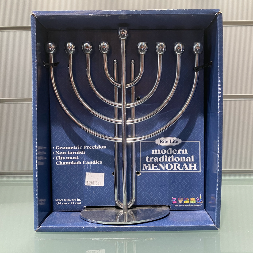 Rite Lite Modern Traditional Hanukkah Menorah