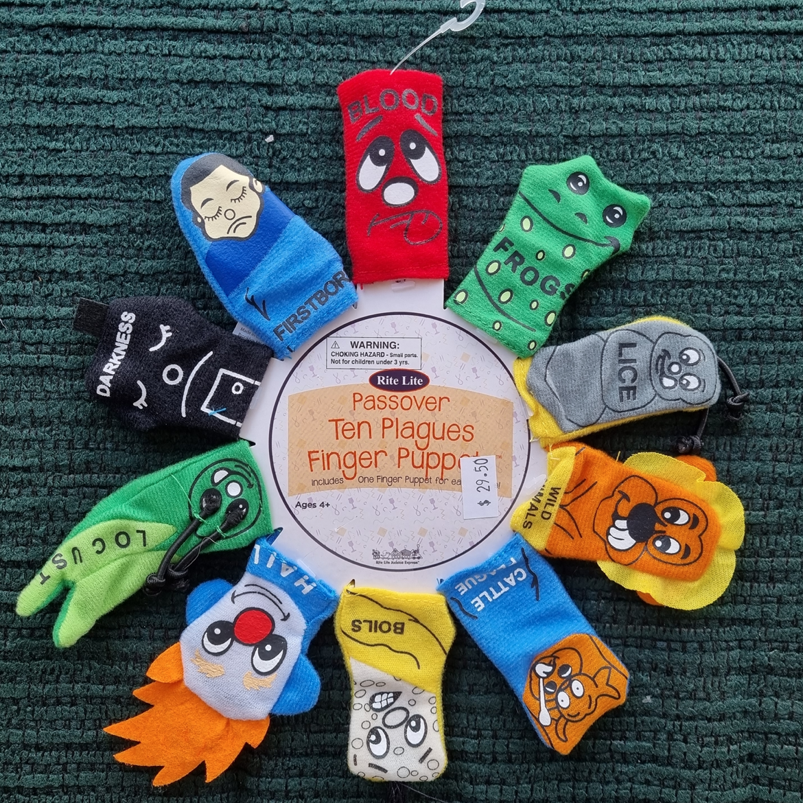 Passover finger puppets