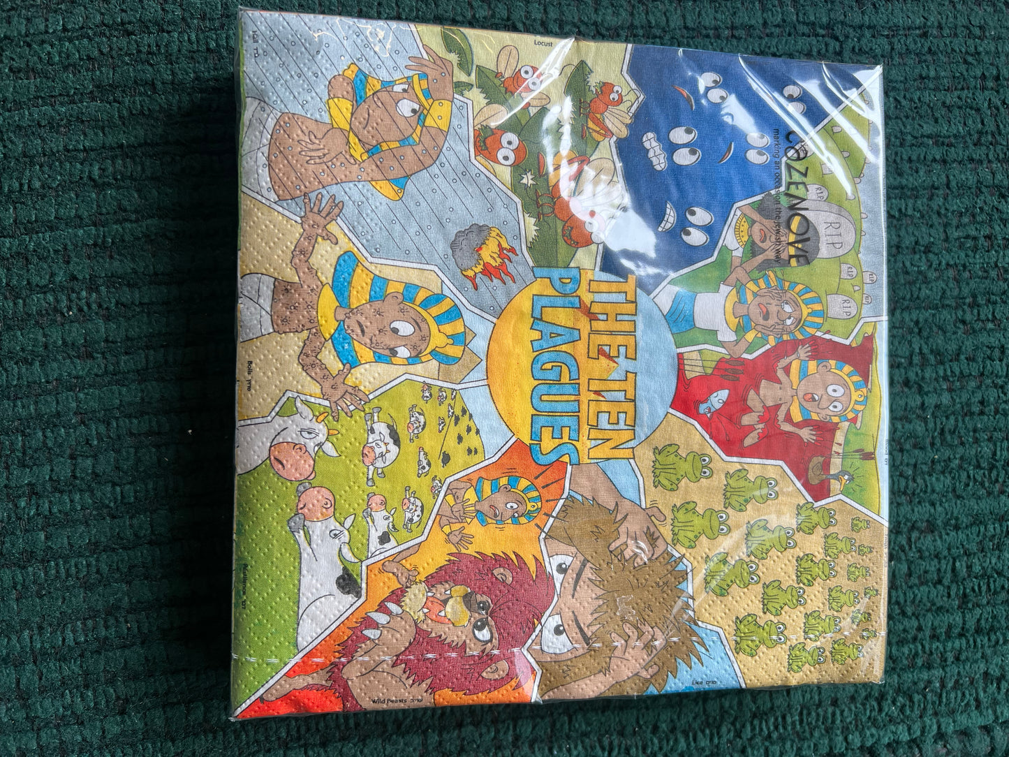 Passover serviettes / napkins - the ten plagues