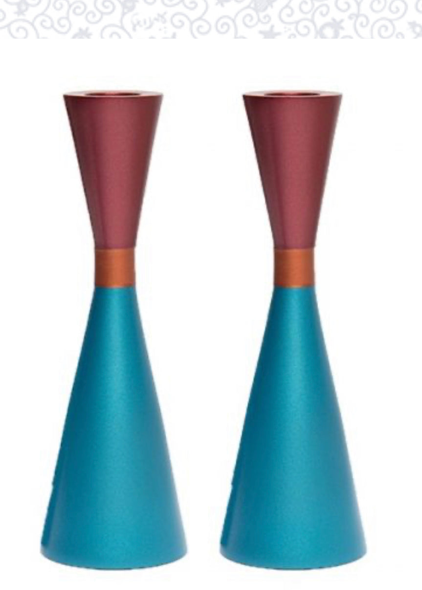 Emanuel candlesticks with rings