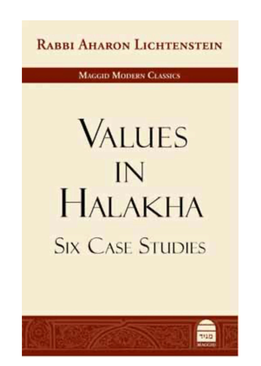 Values in Halakha