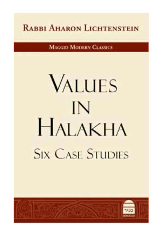 Values in Halakha