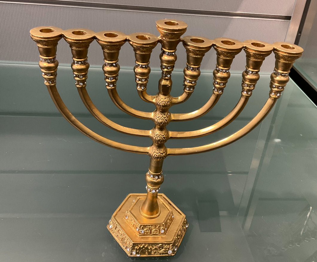Menorah     With jewelled detail