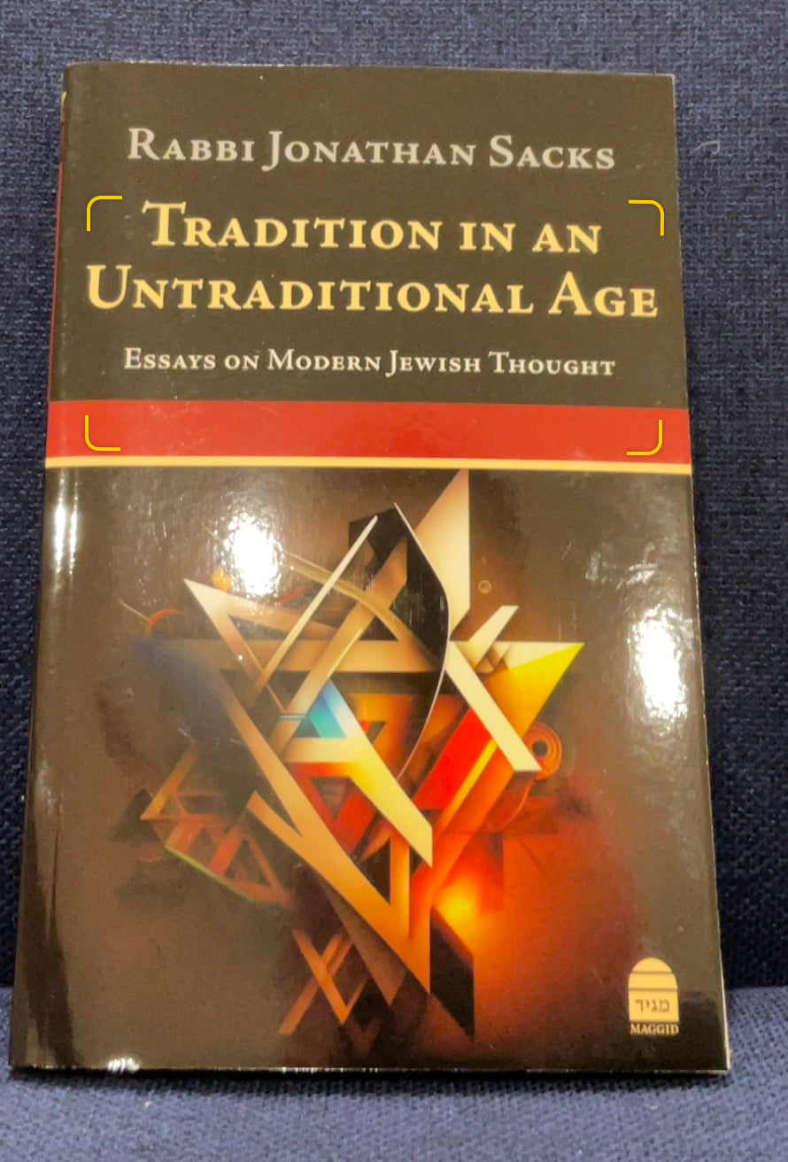 Tradition  in an Untraditional Age.       Essays on Modern Jewish Thought. By Rabbi Jonathan Sacks