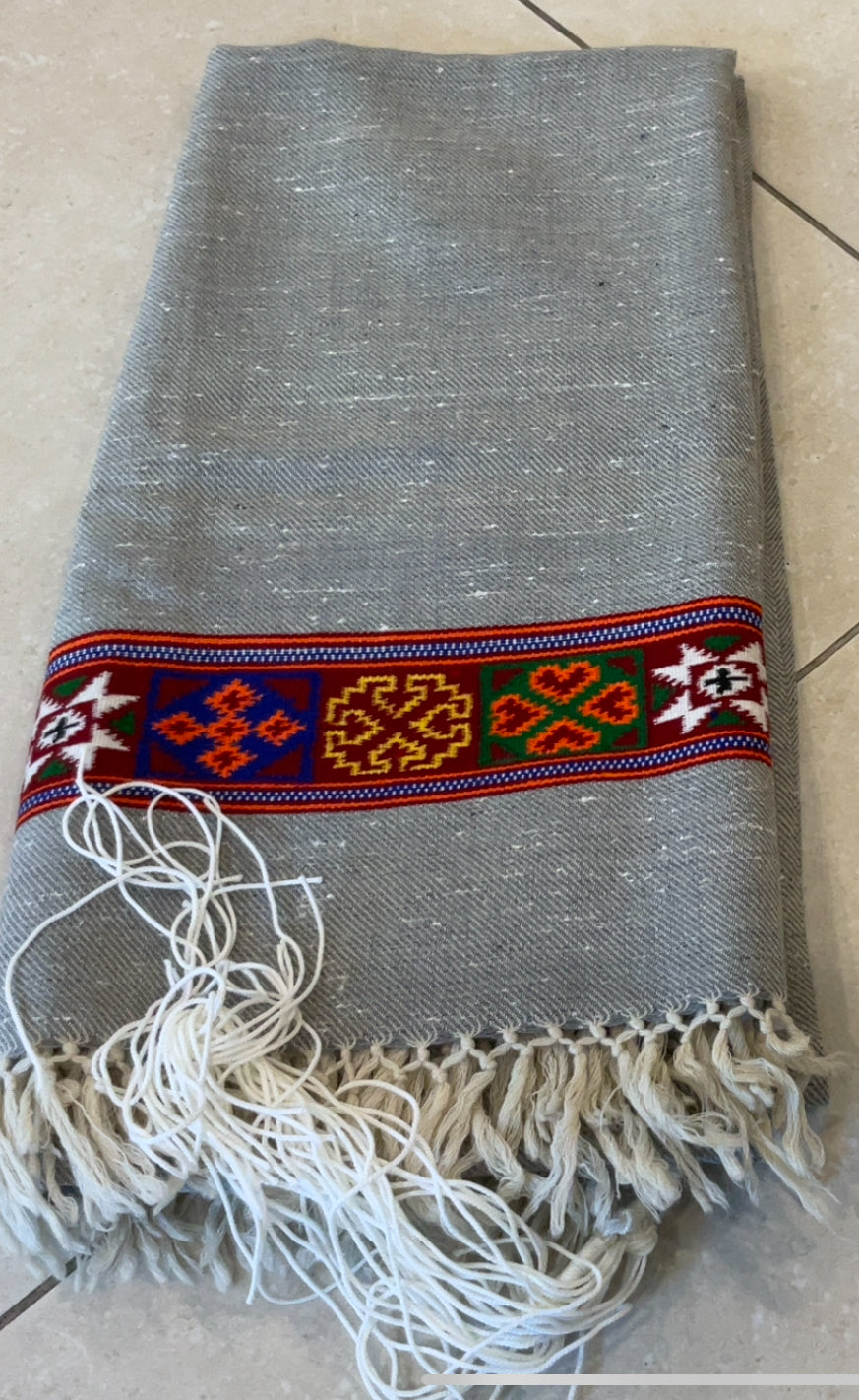 Handmade wool tallis