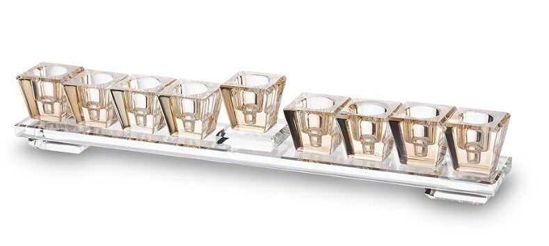 Elegant Crystal Menorah 28*7 cm
