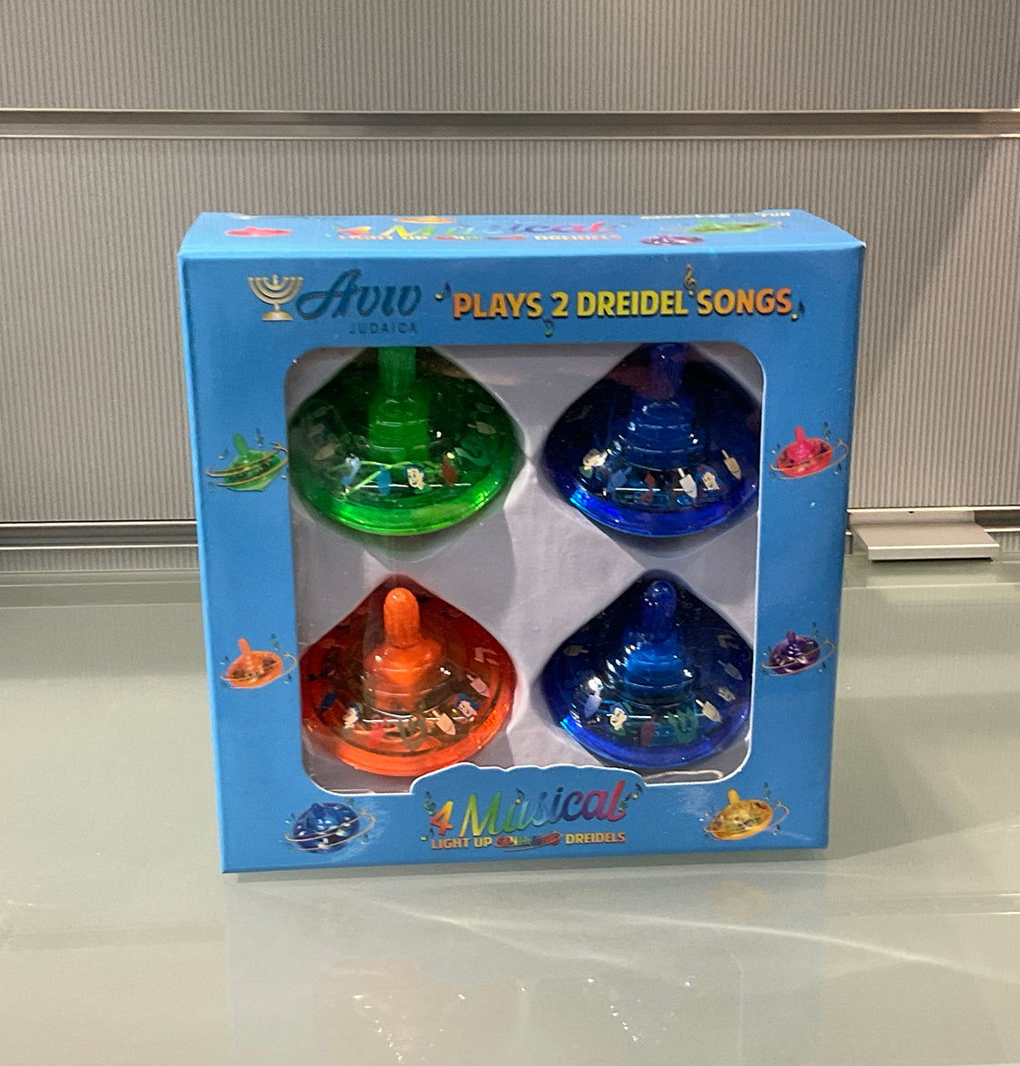 Musical light up dreidels