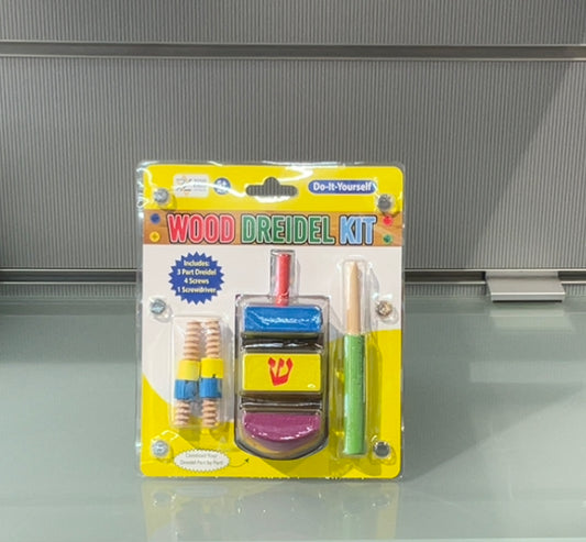 Wood dreidel kit