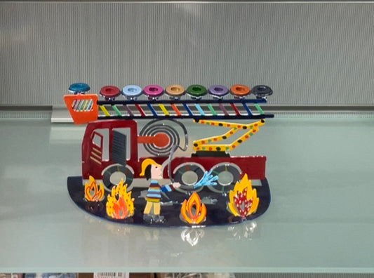 Emanuel fire truck menorah