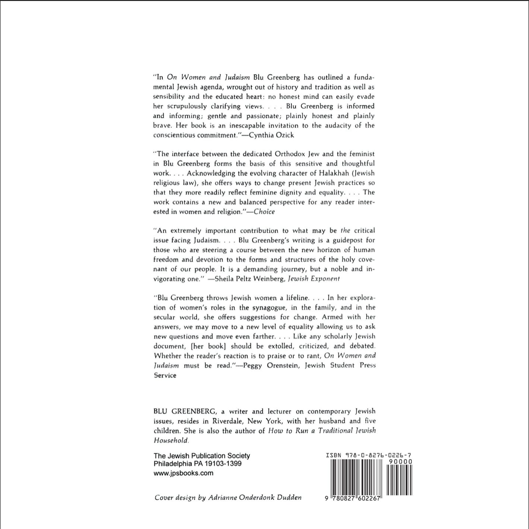 On Women and Judaism: A View From Tradition