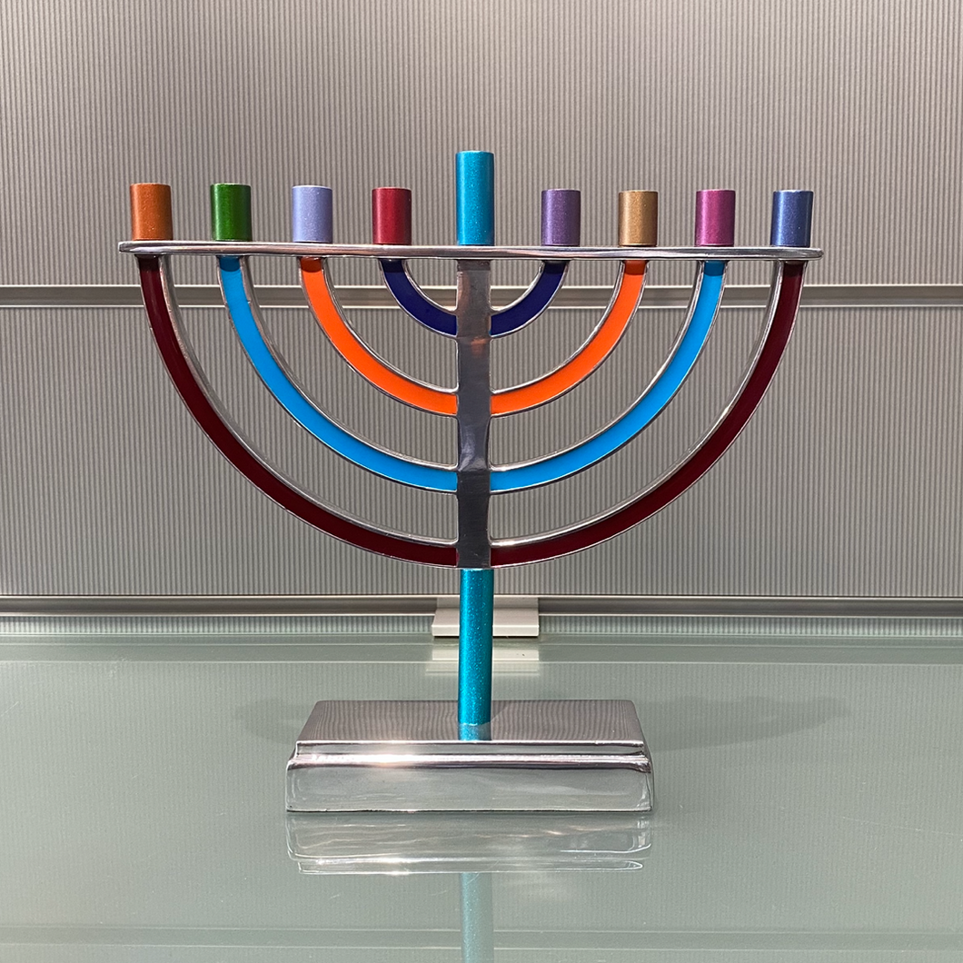 Emanuel Large Multicoloured Traditional Hanukkah Menorah