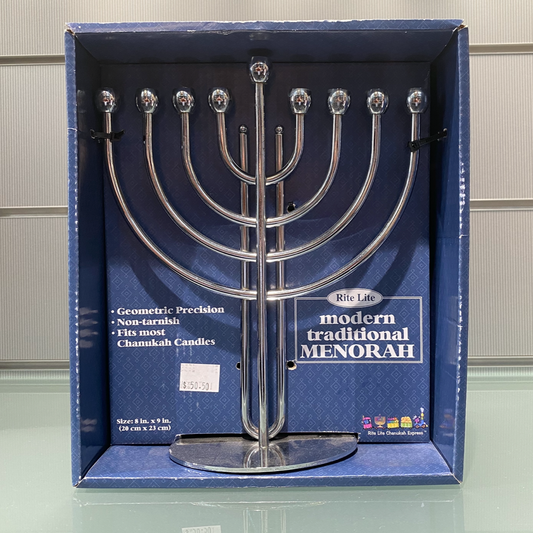 Rite Lite Modern Traditional Hanukkah Menorah