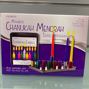 Magnetic Chanukah Candles Kit / Travel Menorah Kit