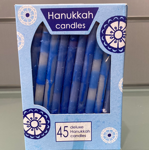 Blue and White - Deluxe  Chanukah Candles