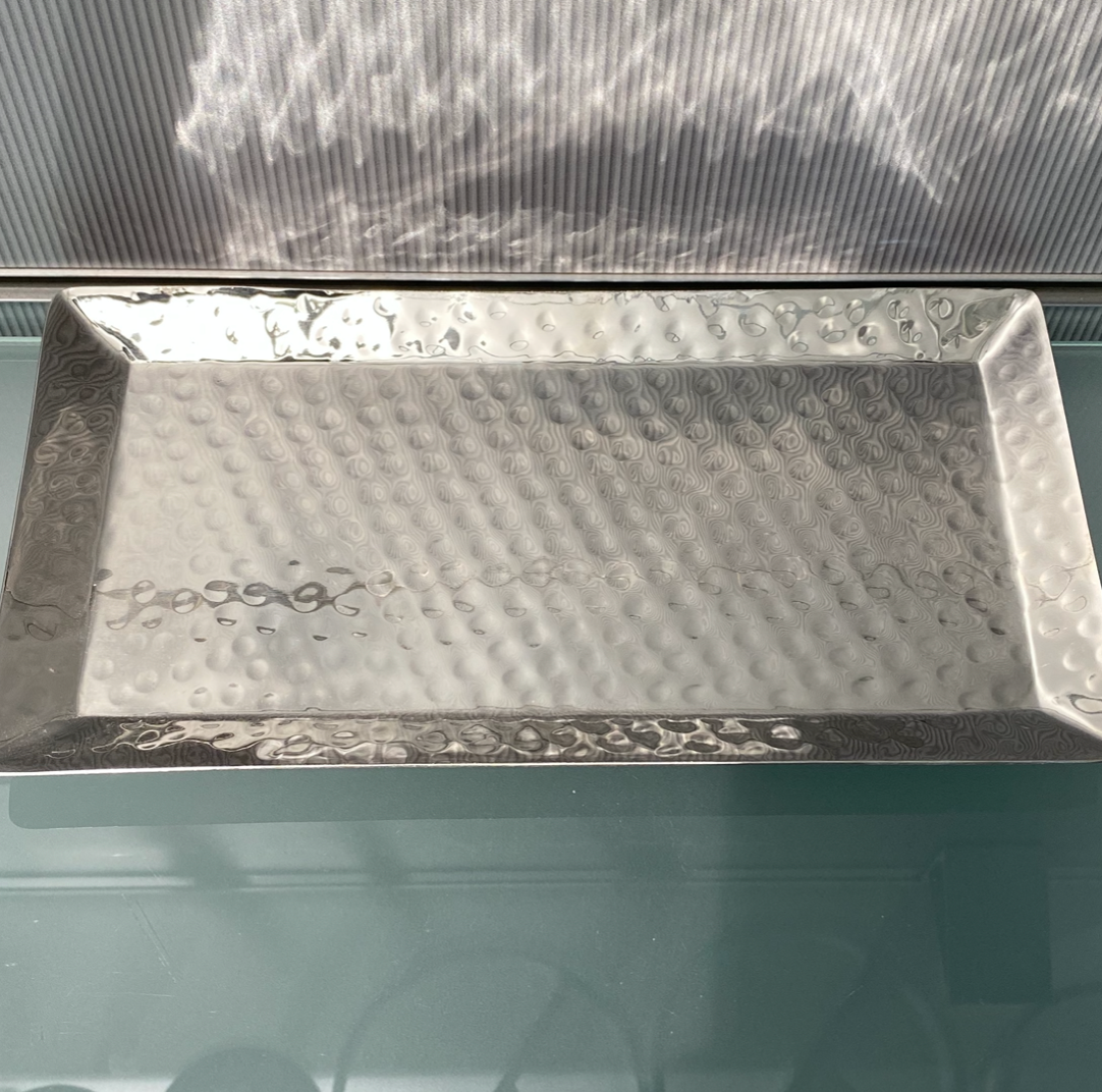 Emanuel Hammered Candlestick Tray - Small or Large