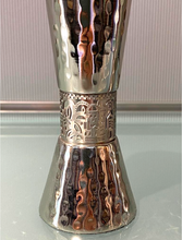 Load image into Gallery viewer, Emanuel Small Silver Plated Shabbat Candle Sticks - Filigree
