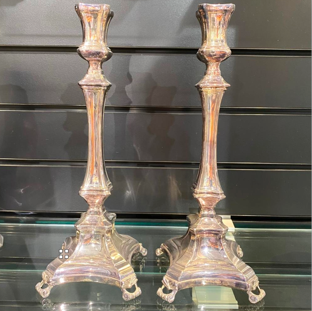 MASORET Sterling Silver Shabbat Candle Sticks