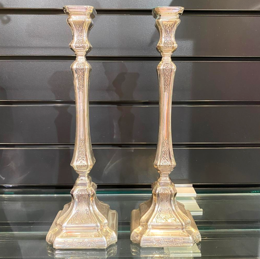 Benedetti Sterling Silver Shabbat Candle Sticks