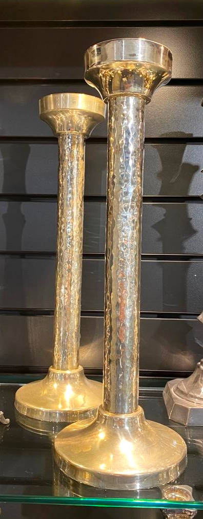 BIER Tall Sterling Silver Shabbat Candle Sticks