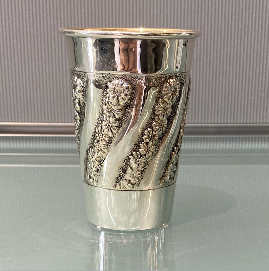 HADAD Sterling Silver Kiddush Cup - Design 1