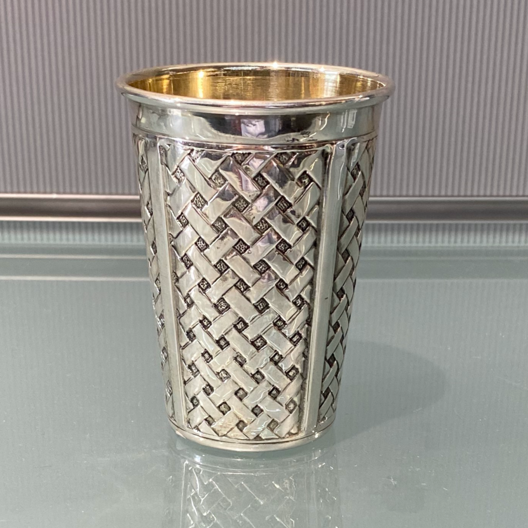 HADAD Sterling Silver Kiddush Cup - Design 2