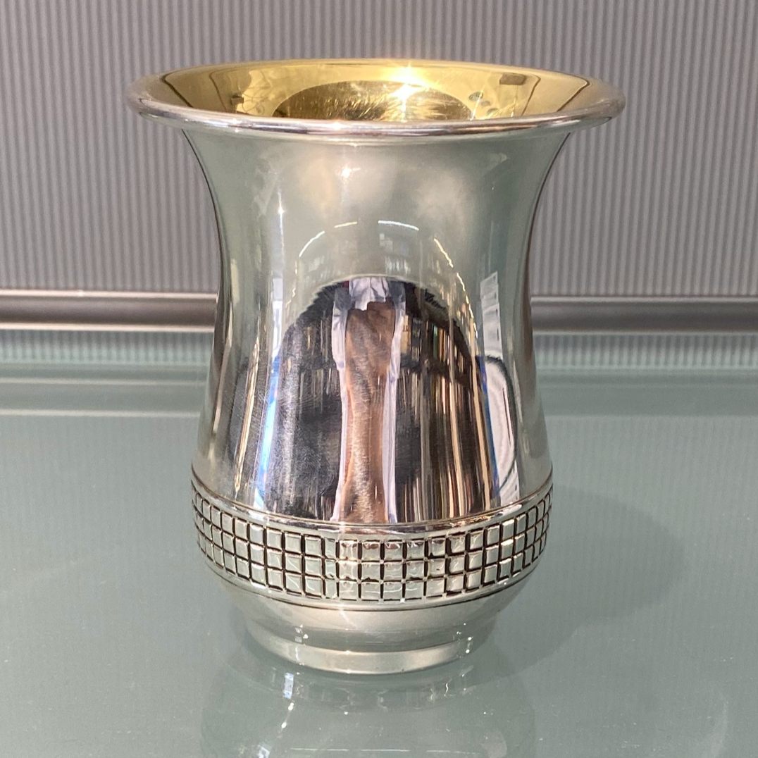 HAZORFIM Sterling Silver Kiddush Cup - Design 1