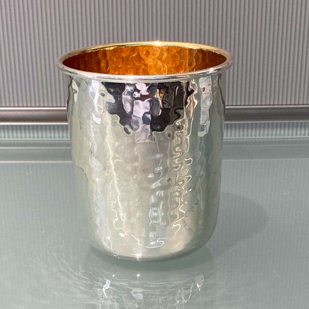 HAZORFIM Sterling Silver Kiddush Cup - Design 3