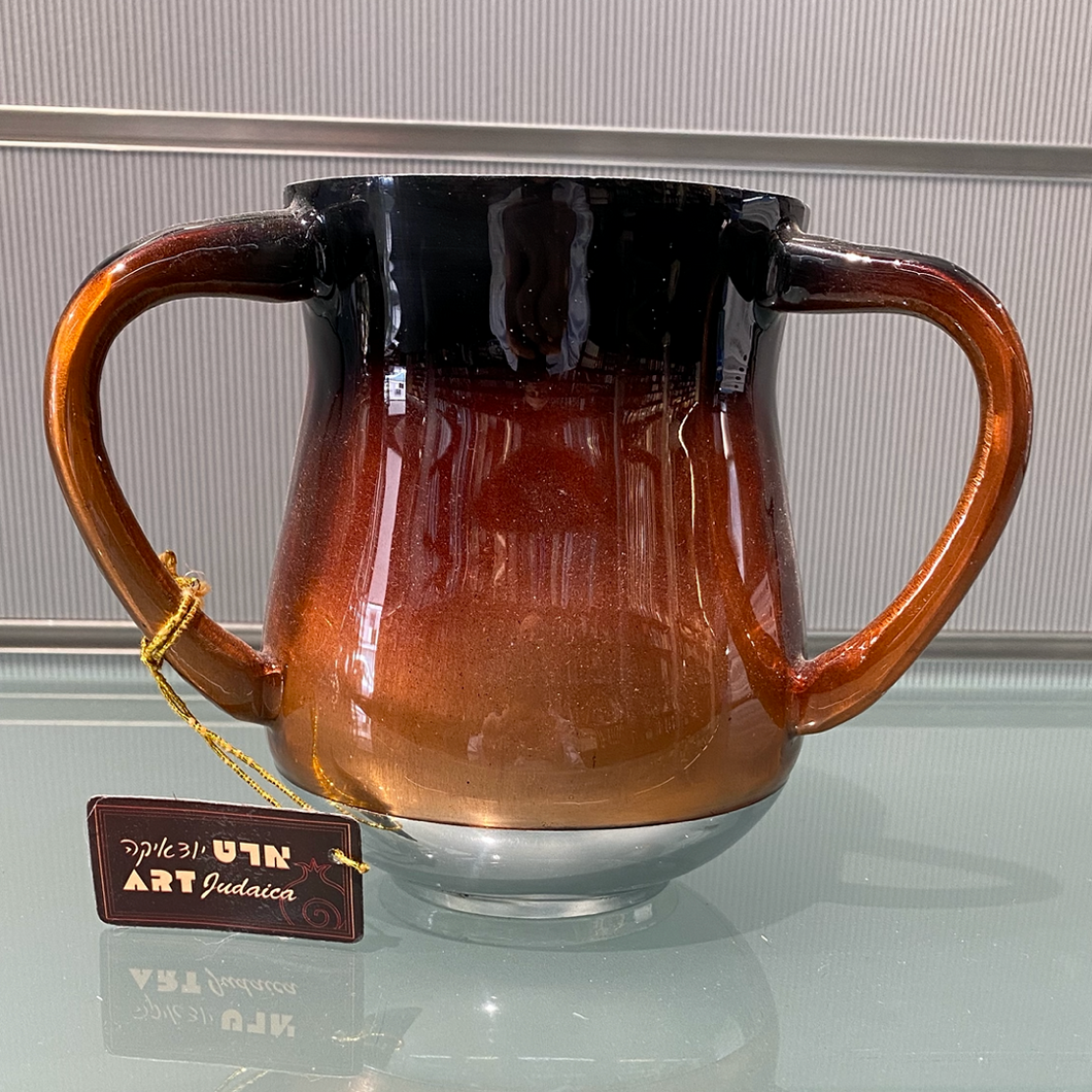 ART Wash Cup - Orange to Black Gradient With Sparkles