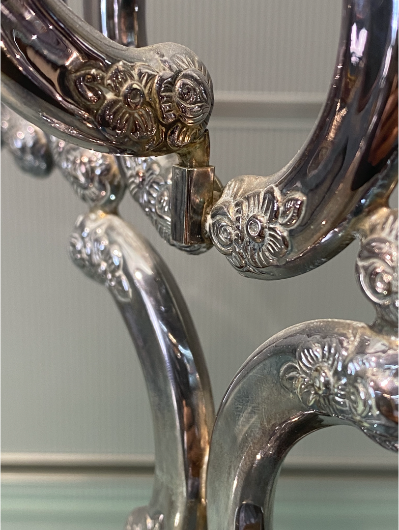 HAZORFIM Chanukah Menorah Sterling Silver - Design 2