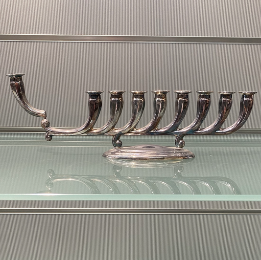 HAZORFIM Chanukah Menorah Sterling Silver - Design 3