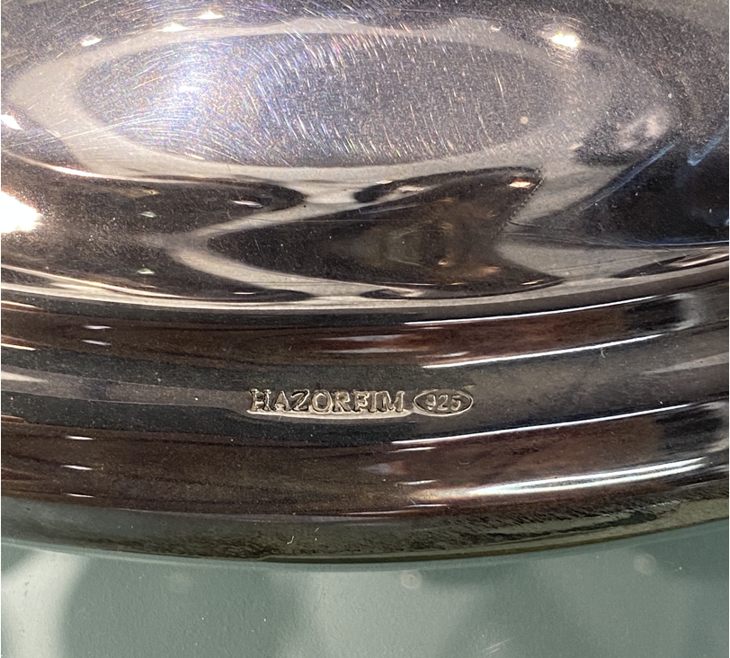 HAZORFIM Chanukah Menorah Sterling Silver - Design 3