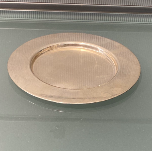 BIER HANDMADE Sterling Silver Kiddush Cup Plate - Design 1