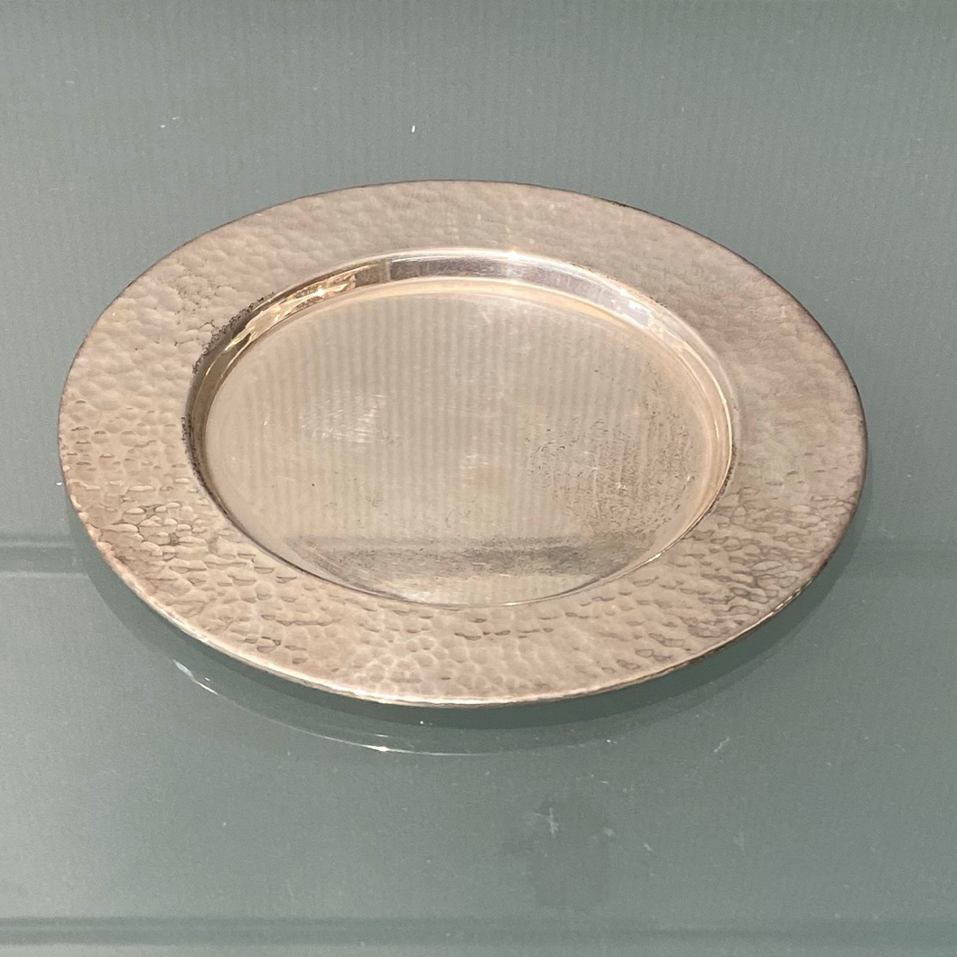BIER HANDMADE Sterling Silver Kiddush Cup Plate - Design 2
