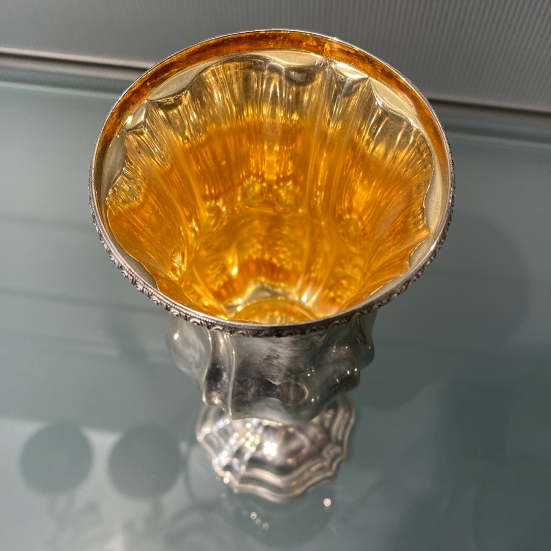 HAZORFIM Sterling Silver Footed Cup - Design 1