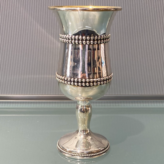 HAZORFIM Sterling Silver Footed Cup - Design 4