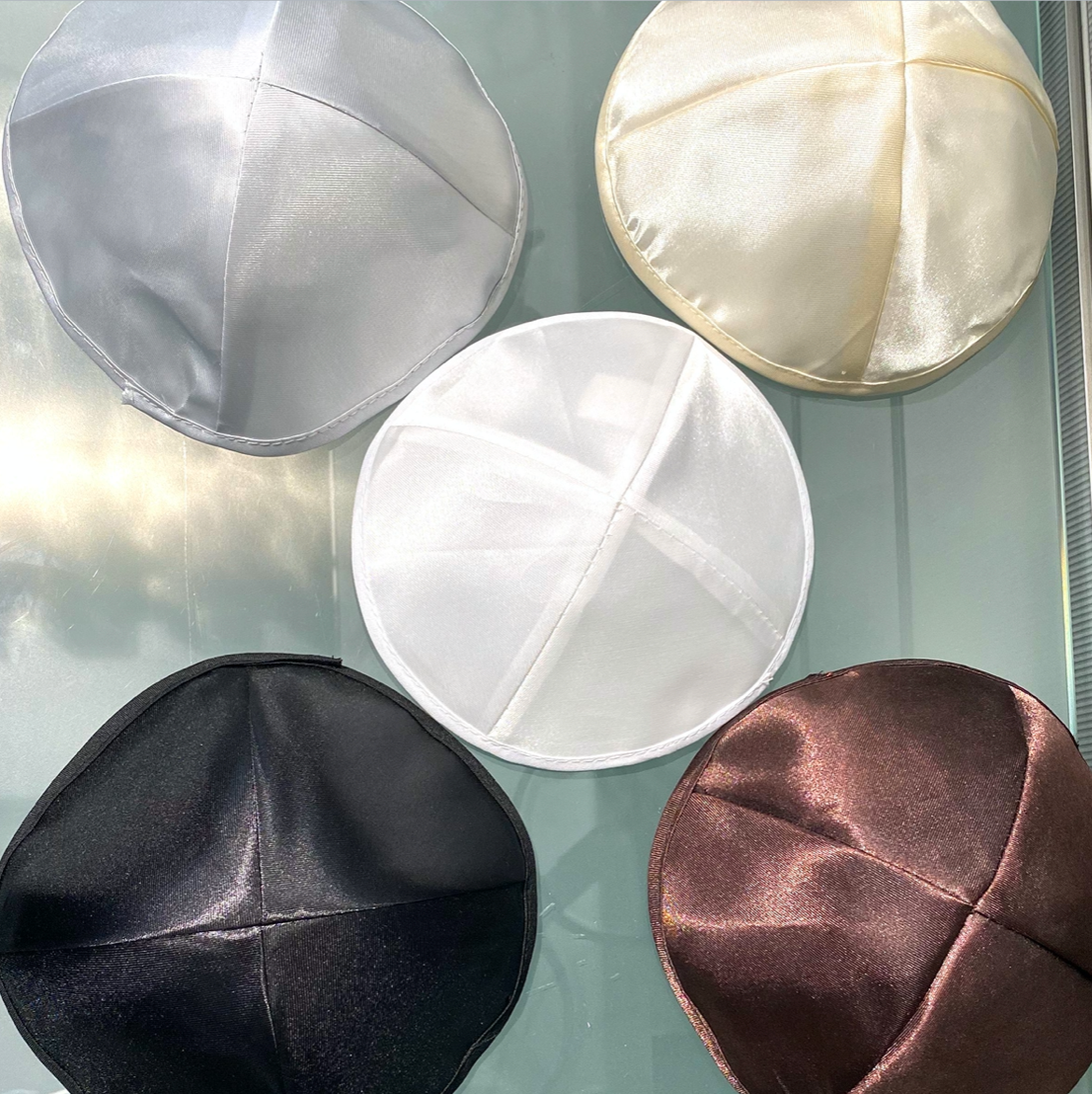 Shimmery Standard Kippot - Multiple Colours