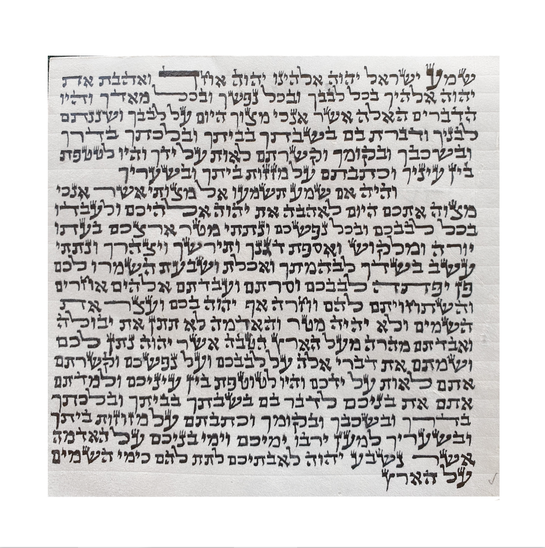 Mezuzah Parchment - 12cm