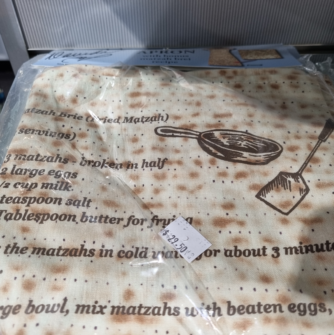 Matzah themed Apron
