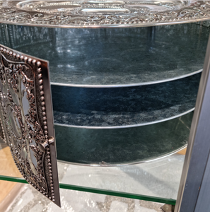 Embossed Silver plated Seder Plate