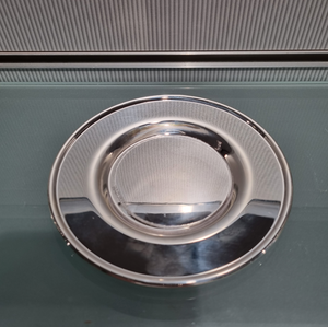 HAZORFIM Sterling Silver Kiddush Cup Plate (Small) - Design 3