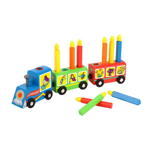 Educational Wooden Kiddie Menorah Train