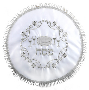 Satin Matza cover with embroidery